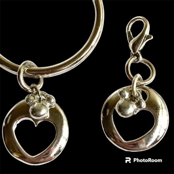 Vintage Disney Mickey Mouse Ears Keychain Clip On Charm Bundle Set - Picture 4 of 10